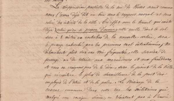 Document 18 : 4 ème extrait d une lettre des actionnaires des Moulins d Albi adressée au maire d Albi le 15 juin 1861 (AD81, 2 S 3/5) Transcription du 4 ème extrait : La suppression partielle de la