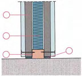Le Joint d Étanchéité Acoustix (3) en périphérie de la surface de la cloison assurera l herméticité de la couche isolante acoustique.