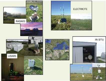 radiomètre micro-onde, d une station GPS ainsi que de divers instruments de mesures in situ, le tout étant ponctuellement complété par des radiosondages à