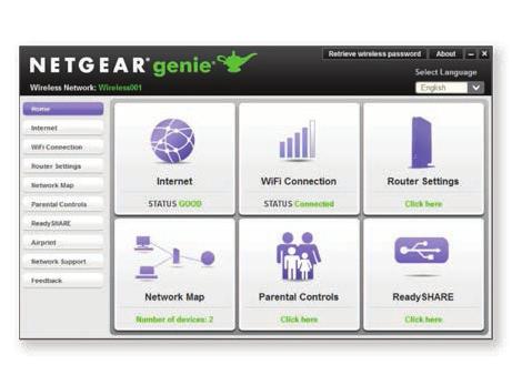 NETGEAR genie - Réseau domestique simplifié NETGEAR genie vous permet de tirer le meilleur parti de votre réseau domestique en toute simplicité.