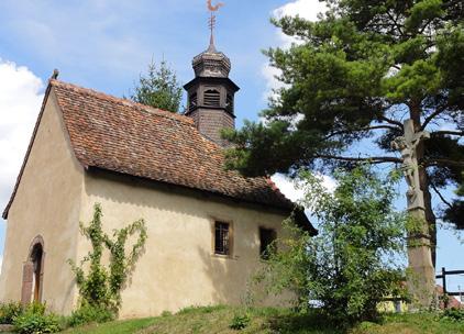 Durningen Kienheim À l extérieur du village se trouve la chapelle (1524) dédié à saint Laurent.