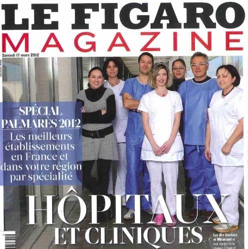 Palmarès 2012 des Hôpitaux Classement PACA Corse Avril 2012 Chirurgie des varices : Pose de Pacemaker : 7 ème 10