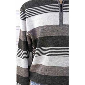 Pull col Polo, homme, hiver, fermeture zip, Ref Olivier PoloRODOlivierZip+ Pull col Polo, hiver,