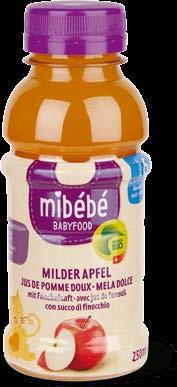 Monate mois mesi Mibébé la marque Migros Bio pour bébé, pleine de tendresse Emballage Des motifs animaliers amusants ainsi qu une mention de l âge adapté facilitent la reconnaissance des produits.