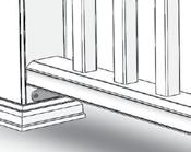 Gabarit d installation et de coupe en angle des rampes Horizon : 20 21 25 Fixez les connecteurs inférieurs restants dans la rampe inférieure. Installez tous les balustres sur la rampe inférieure.