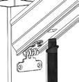 Assurez-vous d aligner les connecteurs de balustre avec les trous d insertion de la rampe supérieure, jusqu à ce que la rampe supérieure soit complètement calée sur les balustres.