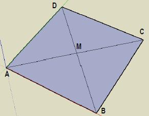Modélisation d'une pyramide le nommant «pyramide». 2. traçage d'un carré, de côté 400 cm, qui constitue la base de la pyramide. 2.1 Sélectionner l'outil rectangle.