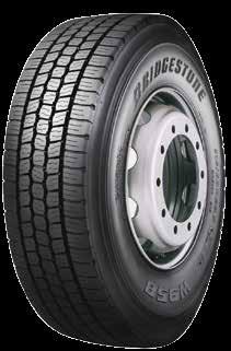 Hiver W958 DIRECTEUR NOUVEAU Pur pneu hiver pour essieu directeur. Ban roulement étudiée pour une utilisation sur sol mouillé et enneigé. Excellent comportement et très bon freinage.