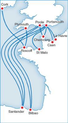 Activités sur l Arc Atlantique Brittany Ferries est une compagnie maritime française qui opère un réseau de lignes Short Sea à l ouest de la Manche et sur l Arc Atlantique.