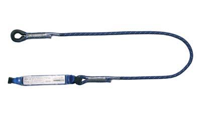 absorbeur + manucroche Rope lanyard 1,50 m with absorber + scaforlding hook Ref : ABM/LE101/2 Ref