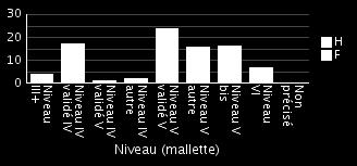 COMMUNE DE CASTELNAU DE MEDOC ANNEE 06 Mineurs 6+ Niveau (mallette) F H F H F H F H Niveau III+,%,%,% 0,0%,6% Niveau IV validé IV,%,%,%,%,% 0,0%,% Niveau IV validé V,%,% Niveau IV autre,% 0,0% 0,0%,%