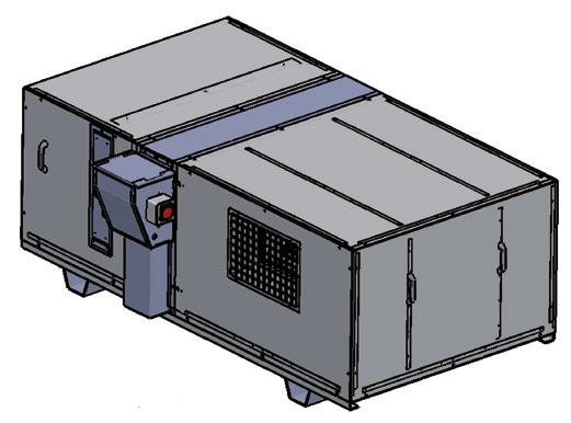 Capot du coffret électrique démontable pour accès facile à la régulation et au câblage. Panneaux latéraux démontables pour accéder à la partie frigorifique et faciliter la maintenance.