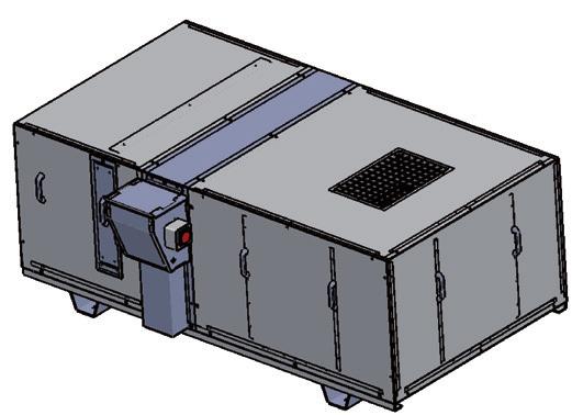Ventilateur / Motorisation Moto ventilateur centrifuge à action simple ouïe. Transmission par poulie-courroie.