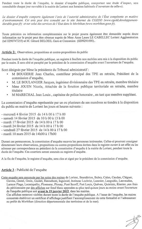 Annexe 2 : Arrêté préfectoral SNCF Mobilité
