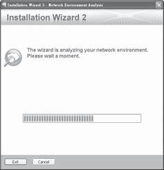 4 Allouer une adresse IP 1. Exécutez «l Assistant d installation 2» qui se trouve dans le répertoire Software Utility du CD du logiciel. 2. Le programme effectuera des analyses de votre environnement réseau.