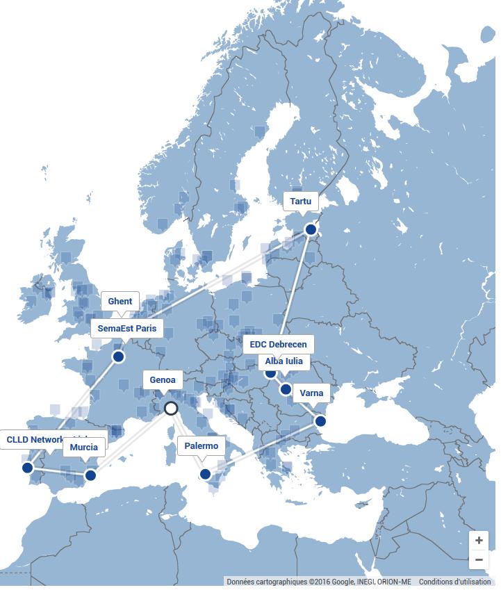 Le réseau «Interactive Cities» Un réseau européen de 10 villes Une thématique commune : «Comment l usage du numérique et des réseaux sociaux transforme les politiques
