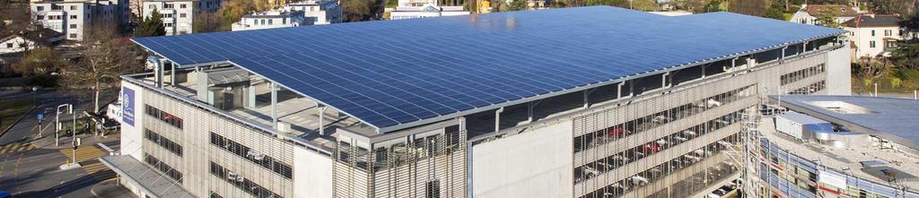 Energies renouvelables Solaire photovoltaïque 802 Centrales photovoltaïques sur le canton 2014 Inauguration du plus grand toit solaire