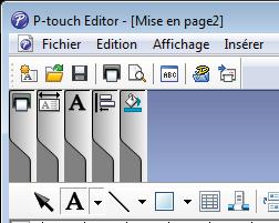 Comment utiliser P-touch Editor Utilisez [Application d une couleur au texte sélectionné] pour modifier la couleur du texte.