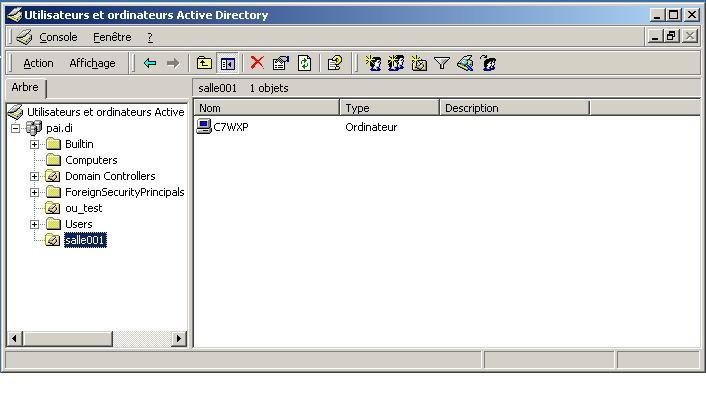 Il y a désormais dans Active Directory une stratégie qui s'appliquera à toutes les