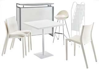 PACKS SALONS EXHIBITIONS PACKS PACKS SALONS 51 EXHIBITIONS PACKS ENSEMBLES 53 SETS EXTÉRIEURS 60 OUTDOORS TENDANCE 3 chaises Foryou /Foryou chairs 1 guéridon Snow White blanc /White Snow White