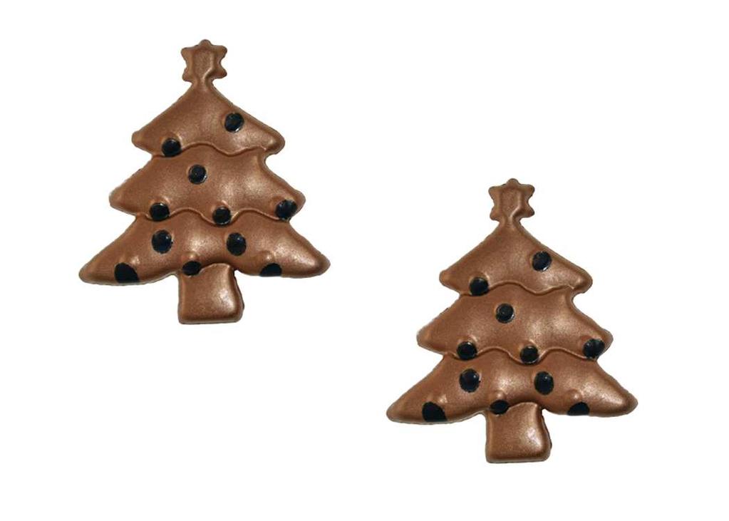 SAPIN 3D CHOCO CUIVRE COMETES