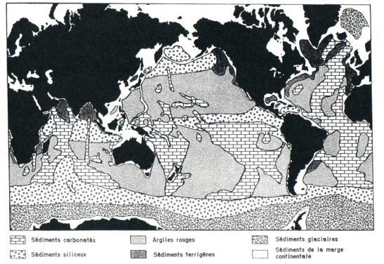 5. Distribution des sédiments océaniques 1.