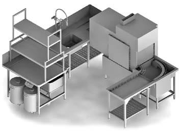 Exemples de planification A chaque pièce son modèle STR Grâce à leurs multiples installations et combinaisons possibles, les modèles STR constituent la solution adaptée à chaque laverie.