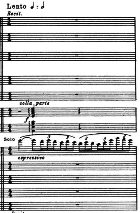 3. Examen de la partition, le solo de violon, puis écoute du passage et visionnage de deux interprétations.
