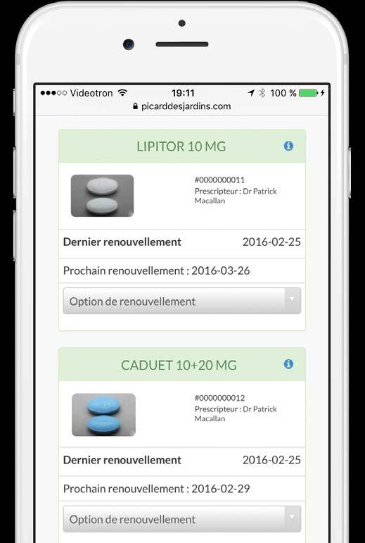 Services offerts Dossier en ligne Dossier pharmaceutique en ligne Ordinateur Tablette Téléphone intelligent