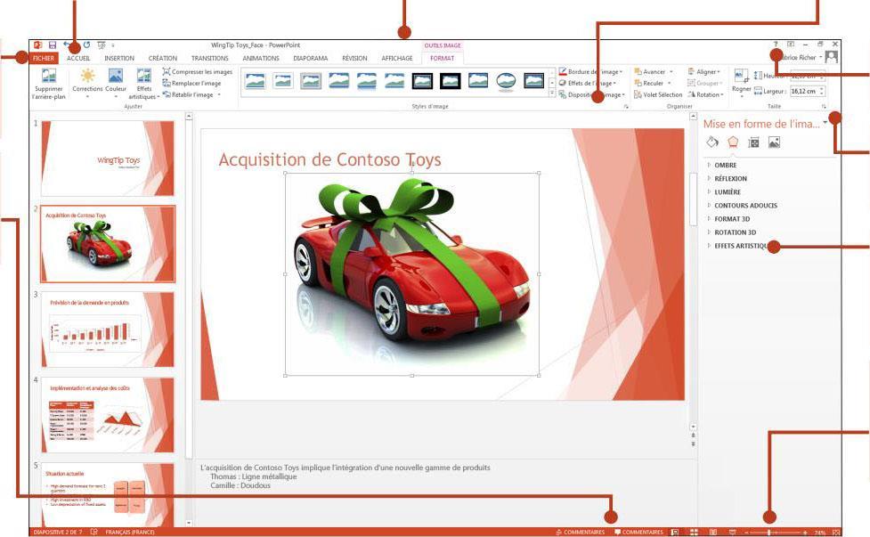Passer de PowerPoint 2010 à Office 365 pour les entreprises Découverte L apparence de la version de bureau de Microsoft PowerPoint 2013 a changé par rapport à celle des versions précédentes.