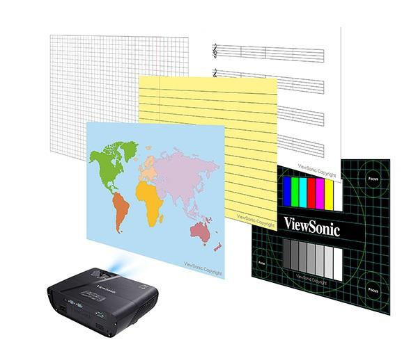 Motifs et modèles Premiers outils d enseignements intégrés au vidéoprojecteur Les motifs sont des modèles intégrés, tels que des tableaux, grilles, feuilles de calcul et graphiques, sur lesquels les