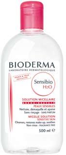 Sensibio* *Créaline en France Métropolitaine et DOM-TOM PEAUX SENSIBLES BIODERMA, précurseur des eaux micellaires avec Sensibio H2O, est aujourd hui l eader en prescriptions et en pharmacie**.
