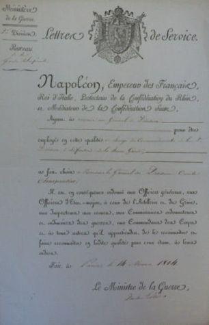 (3) Voir Congé de Réforme du 1 er novembre 1807. (4) Voir lettre de service nommant Charpentier à la tête de la 31 ème division du 11 ème corps.