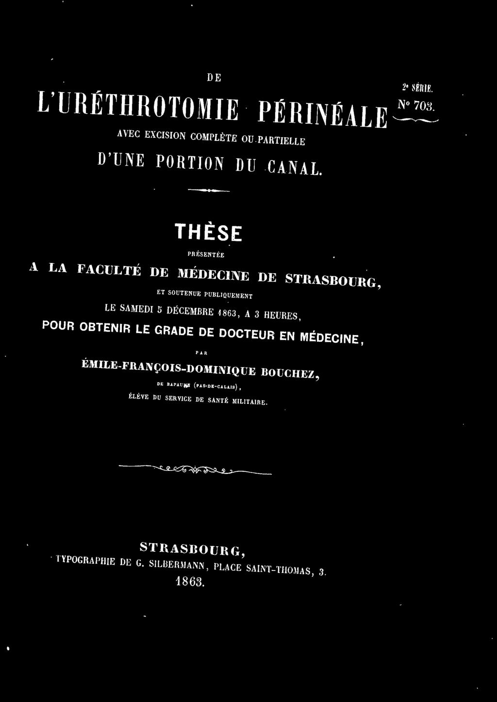 LE SAi\IEDI f) DECEM13RE 1863, A 3 IIEURES, POUR OBTENIR LE GRADE DE