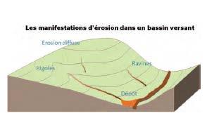 Erosion hydrique des sols Erosion hydrique : enlèvement d une partie du sol sous l effet de l eau Arrachage Transport par ruissellement Dépôt Une fois le ruissellement