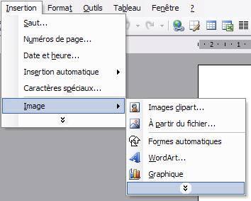 III Copier, couper, coller On peut utiliser le clic droit de la souris et se servir du menu proposé : V Organisation du texte et des images 1.
