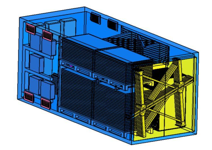 A M E N A G E M E N T P O U R T R A N S P O R T Modules photovoltaïques + supports au sol HELIOS-SPVS Modèle présenté : HELIOS-BOX-20DRY-18KVA-.