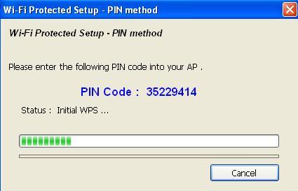 Bouton de commande Pour utiliser Bouton de commande de configuration WPS, cliquez sur «Push Button Config (PBC)».