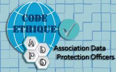 Utilisation du logo d engagement Le logo «Code éthique Association Data Protection Officers» peut être utilisé par les signataires du «Code éthique des CIL et DPO» élaboré par l.
