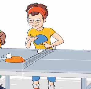 Situé à environ 30-40 cm d une coupelle e posée sur la table, chaque enfant essaie à tour de rôle d envoyer la balle avec sa raquette tte dans le centre de la coupelle, tel un put