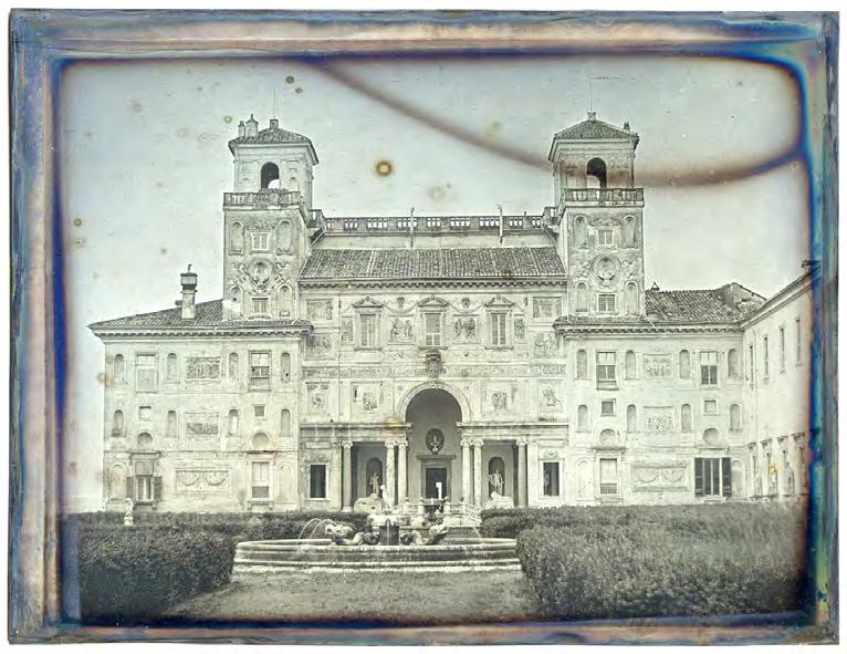 Lot 142 - PIERRE-AMBROISE RICHEBOURG (1810-1875) [attribué à] Villa Médicis, vue générale de la façade est, côté jardins, Rome, 1840-1842.