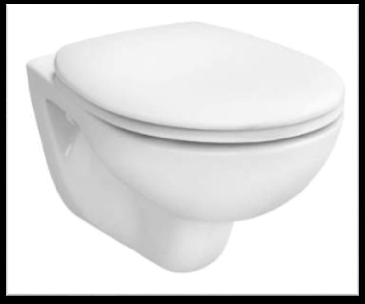 Toilettes WC Suspendu VITRA - Pack cuvette suspendue abattant standard - 6107N003-6054 Dimensions 515x355x315mm Abattant thermodur 1,2kg