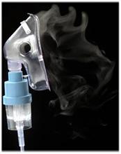 Le masque à nébulisation Débit d O2 de 6 à 8 l/min Administration de médicaments par aérosolthérapie FiO2 de