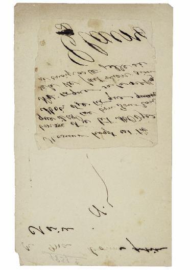 224 224. HUGo (Victor). Lettre AUtoGrAPHe signée Totor, à Claire Pradier ornée d un dessin original à l encre. sans date [vers 1837]. Une page in-8 (206 x 123 mm) joints : HUGo (Victor).