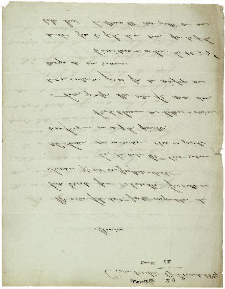 342. stendhal. lettre autographe à andré-marie ampère, signée H. Beyle, datée Civita-Vecchia, 17 Décembre 1834.