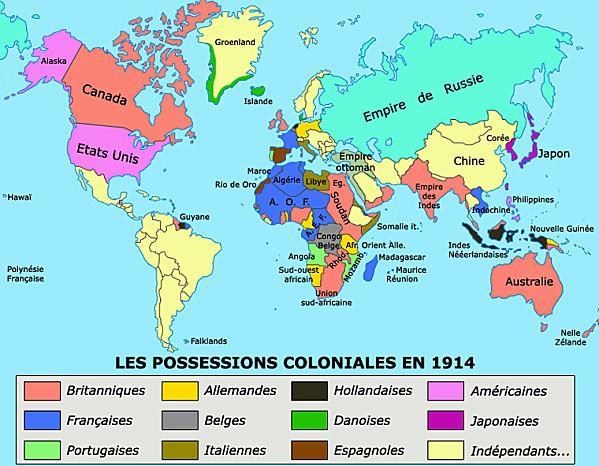 La France est une ancienne puissance coloniale : les