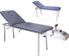 Table de massage avec fente nasale KMT16 1 articulation assistée par système autobloquant.
