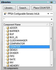 SchDoc 2 Dessin du compteur paramétrable: 2.1 Dans la bibliothèque FPGA Configurable Generic.
