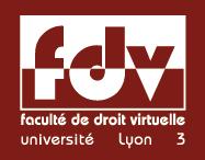 La Faculté de Droit Virtuelle est la plate-forme pédagogique de la Faculté de Droit de Lyon www.facdedroit-lyon3.