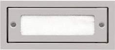 opalescent - Diffuseur polycarbonate clair perlé pour version asymétrique - Visserie inox antivandalisme - Passe-fils IP66 fourni Options disponibles sur demande : - LED 3000 K 310